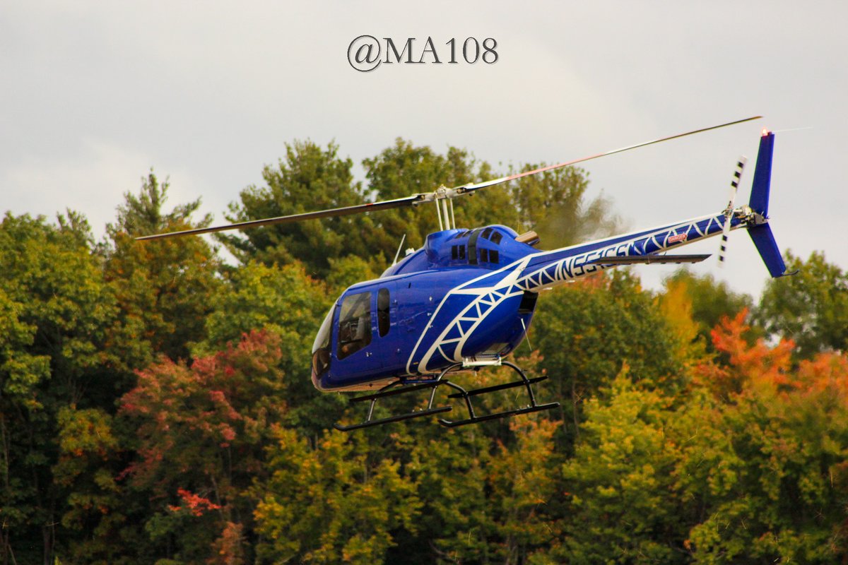 Nashua Airport today - 2024 Bell 505 Jet Ranger X (JRX) #KASH #BellHelicopter #helicopter #jetranger