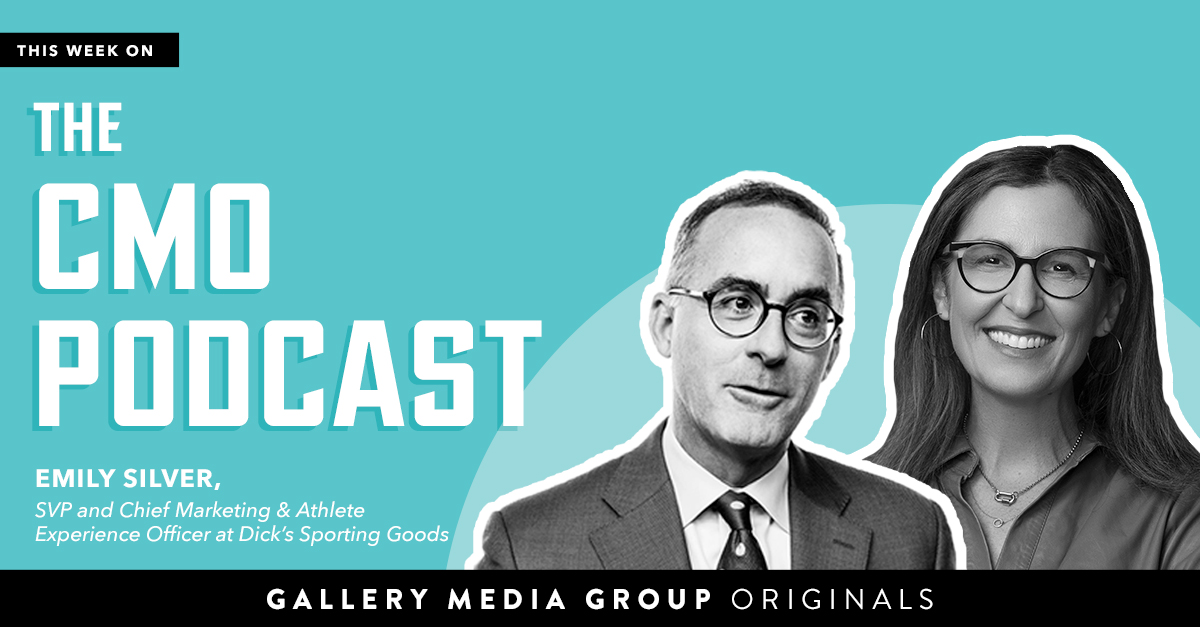 TheCMOPodcast (@thecmopodcast) on Twitter photo This week, Emily Silver (SVP and Chief Marketing & Athlete Experience Officer at <a href="/DICKS/">DICK'S Sporting Goods</a>) talks about her first CMO role and speaks to the incredible lessons from her early experiences working on political campaigns and much more.
-
LISTEN NOW: apple.co/3BwqRPJ This week, Emily Silver (SVP and Chief Marketing & Athlete Experience Officer at <a href="/DICKS/">DICK'S Sporting Goods</a>) talks about her first CMO role and speaks to the incredible lessons from her early experiences working on political campaigns and much more.
-
LISTEN NOW: apple.co/3BwqRPJ
