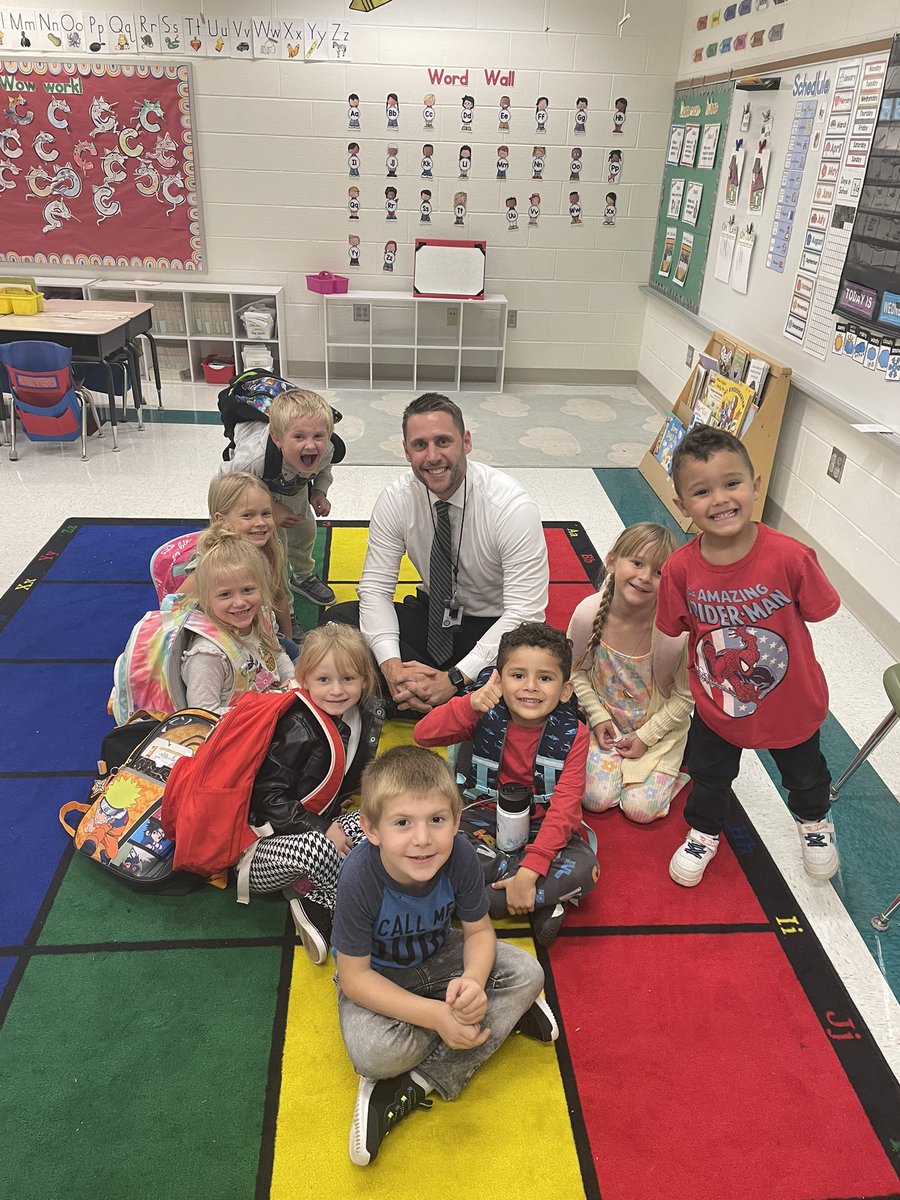 In recognition of October being National Principals Month, here’s a principal tip:

One of the best places to be in a school is sitting on a kindergarten carpet!