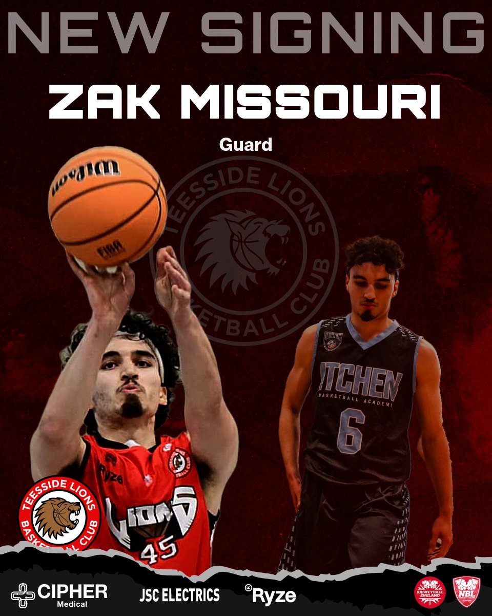 TeessideLions's tweet photo. Welcome to #Teesside Zak

Missouri joins from NBL powerhouse @solent_kestrels

Read more about the latest addition to Lions ahead of the National Cup game this Saturday. 

Read more | https://t.co/pY0V6VrYiz
#teessidelions #basketball #teesside #teesvalley #Lionsroar https://t.co/Q9Eoi9ZgXx
