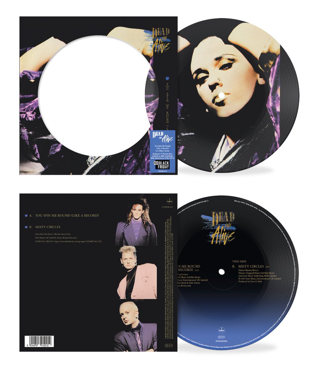 PWL The Hit Factory (@pwlhitfactory) on Twitter photo Celebrating the 40th Anniversary of the worldwide smash hit You Spin Me Round (Like a Record), produced by <a href="/SAW_MUSIC/">Stock Aitken Waterman</a> - Available on vinyl as a Picture Disc from Demon Music for RSD Black Friday 2024! Pressed on collectable 7’ Picture Disc.
shorturl.at/8PdOt #SAW40 Celebrating the 40th Anniversary of the worldwide smash hit You Spin Me Round (Like a Record), produced by <a href="/SAW_MUSIC/">Stock Aitken Waterman</a> - Available on vinyl as a Picture Disc from Demon Music for RSD Black Friday 2024! Pressed on collectable 7’ Picture Disc.
shorturl.at/8PdOt #SAW40