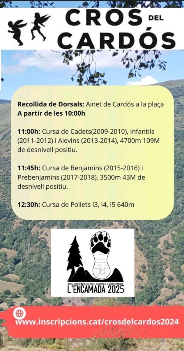 casamoraarros's tweet image. Us hi esperem. 
Caminada popular per la #valldecardós
#senderisme 
#camins