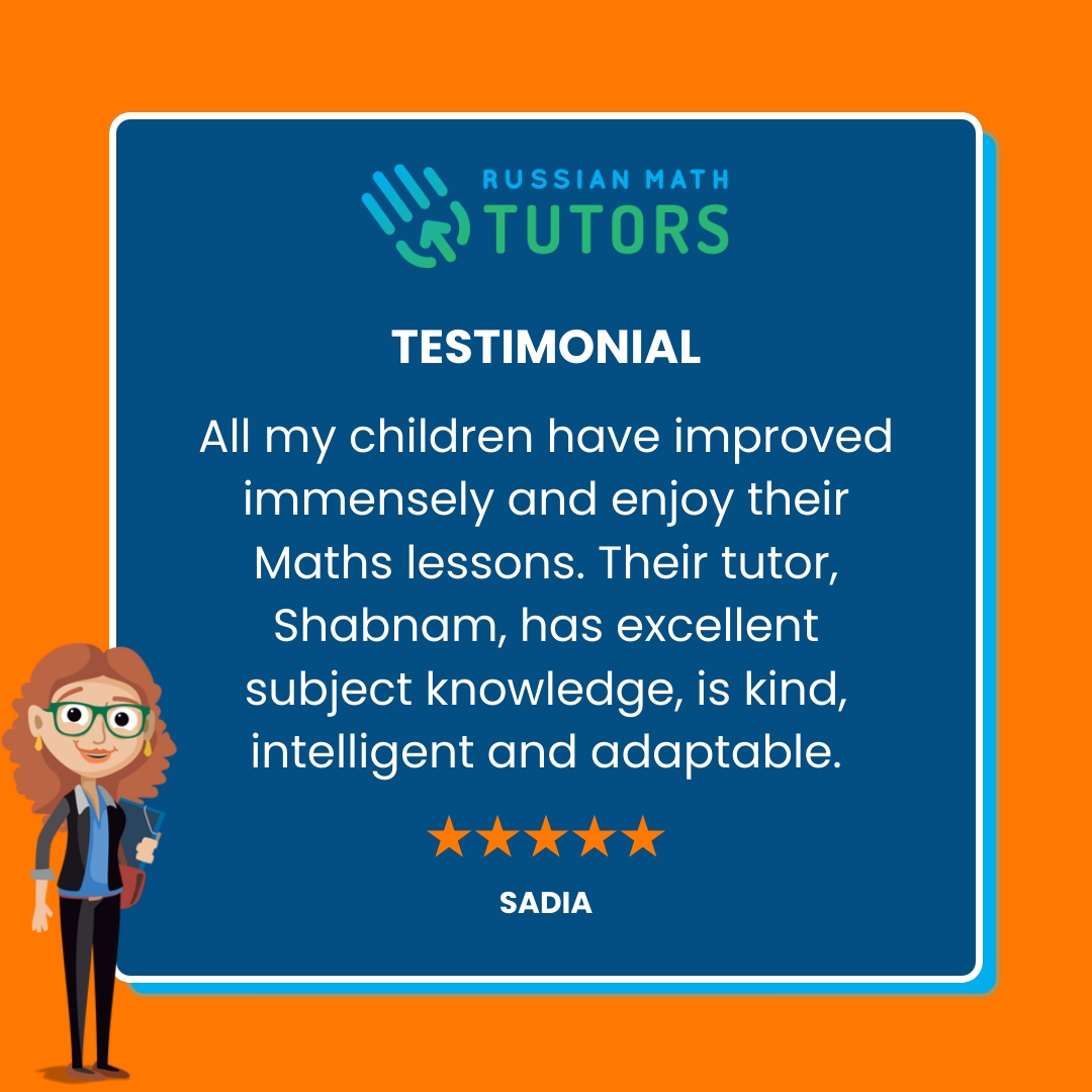 AlexanderKolc13's tweet image. Thank you for sending this review, Sadia!

We are happy that you were satisfied with our service. We always want what’s best for your kids! 🙌

#mathschool #russianschoolofmath #RussianMath #MathProfessionals #MathTutoring #RussiaMathTutors #AlgebraicManipulation #MathematicsE...