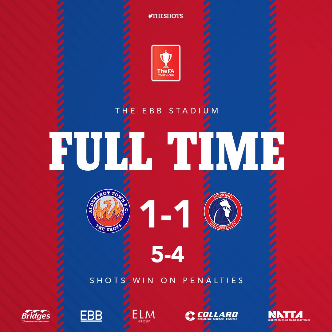 OfficialShots's tweet photo. Joshua Payne scores and the young Shots progress!

🔴 | ✅✅✅✅✅
⚪️ | ✅✅✅✅❌

#TheShots❤️💙 | @AcademyATFC https://t.co/2LMUL3kLKU