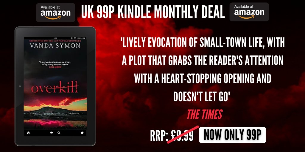 OrendaBooks's tweet photo. 'Tense, atmospheric and determined to put its own stamp on the hallmarks of its genre.'
@VandaSymon's INCREDIBLE and CHILLING book 1 in the #SamShephard #Series, #Overkill, is a #UK #99p Kindle for the whole of October!
Pick it up today: https://t.co/CFYdqMoYoA
#Thriller #KMD https://t.co/erKQYRggnU