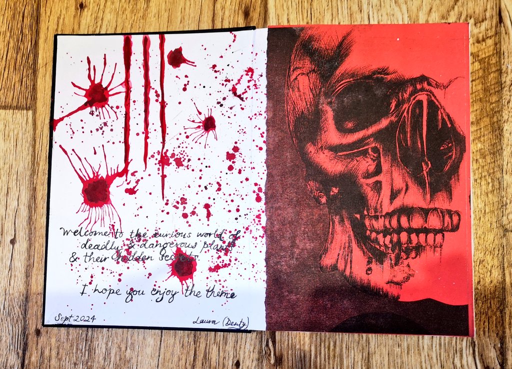 LauraDentArt's tweet photo. New #sketchbookcircle starts here. My theme is deadly plants. Combined #mixedmedia #collage #photoetching #printmaking &amp; #painting to start the consertina book @SeawhiteLtd
#art #artist #arteveryday #artmatters #nature #artforhealth #plants #deadlyplants https://t.co/N8z0ONyrRp