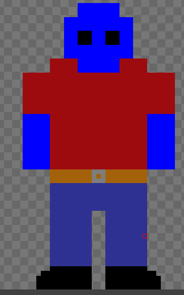 DunacoJD's tweet photo. Devtober Day 1/2 
decided to work on a new project, most likely a resource management type of game. Working on GDD and created a base player sprite so far in the two days while doing research on Gamemaker. First time using the engine so doing alot of VoD watching to be ready. https://t.co/CDPjRBEiCe