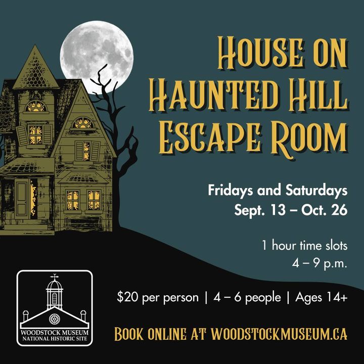 It's officially spooky season! Get in the Halloween spirit with our House on Haunted Hill Escape Room 👻 🎃 

Time slots are filling up quickly for Fridays and Saturdays in October. Book online at bit.ly/3CsnlDn