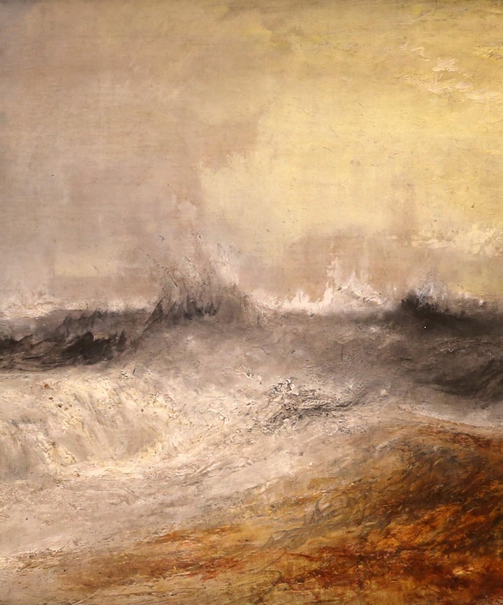 Le magnifique détail d’une œuvre de Turner (« Des vagues se brisant contre le vent », 1840)