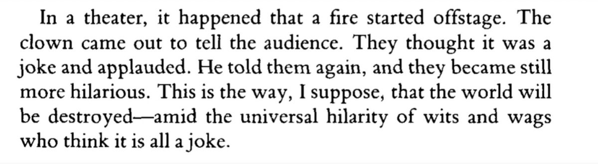 kierkegaard on the struggle to tweet anything serious when your brand is based on memes and shitposting