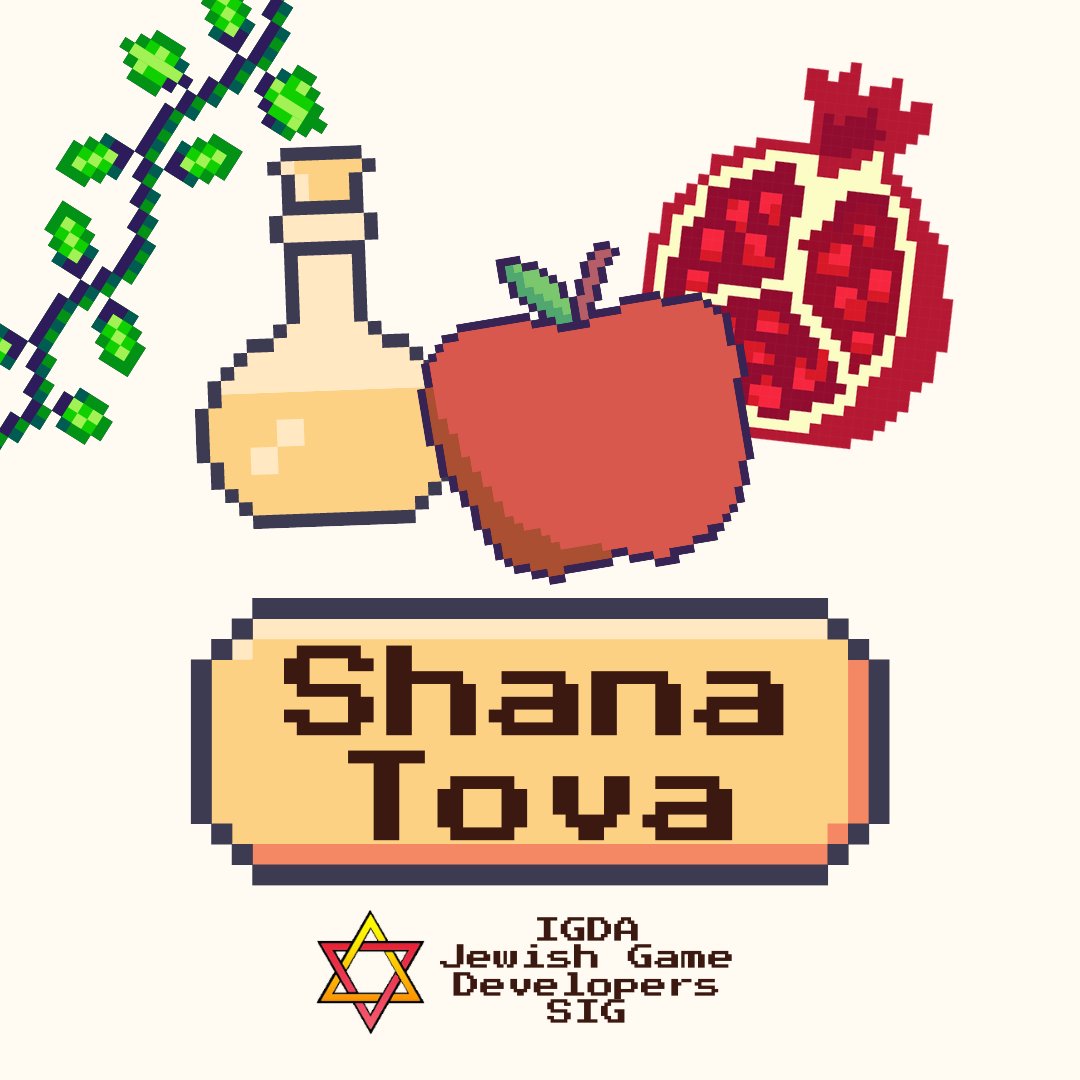 IGDA_JSIG's tweet photo. As Rosh Hashanah begins, it’s a time to reflect, reset, and look ahead. Wishing everyone a fresh start and a year of creativity and progress, both in game dev and in life. Shana Tova! 🍎🍯 https://t.co/3t6xAzK35v