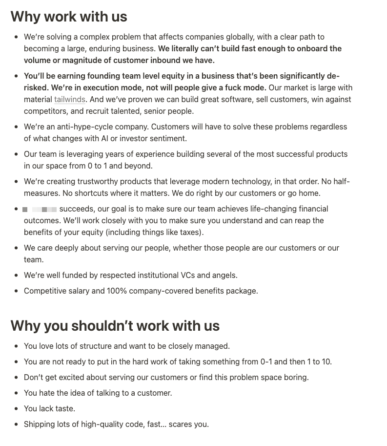 Andrew Rea (@andrew__rea) on Twitter photo We're hiring another founding engineer.
Literally can't build product fast enough to support the customer demand we're facing. Come help us go even faster.
Ideal candidate is a 10/10 on back-end engineering chops:👇
- ~5-8 years of eng experience
- strong background in We're hiring another founding engineer.
Literally can't build product fast enough to support the customer demand we're facing. Come help us go even faster.
Ideal candidate is a 10/10 on back-end engineering chops:👇
- ~5-8 years of eng experience
- strong background in