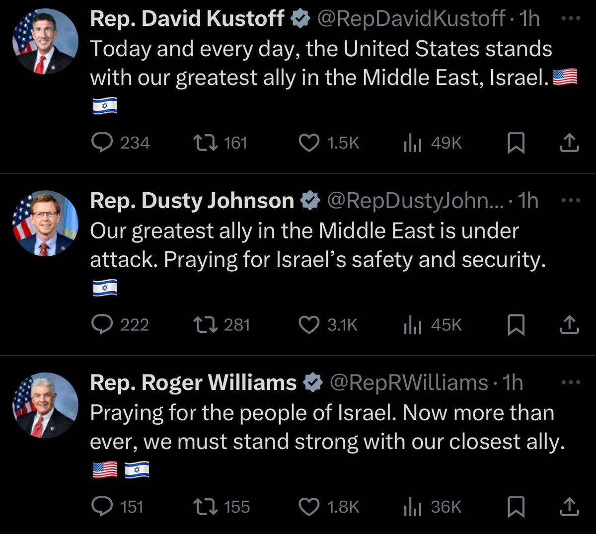 These are not US representatives . These are Israel representatives. Bunch of cowards selling their country for bribes from AIPAC . But we can’t say that cause it’s antisemitic right ?