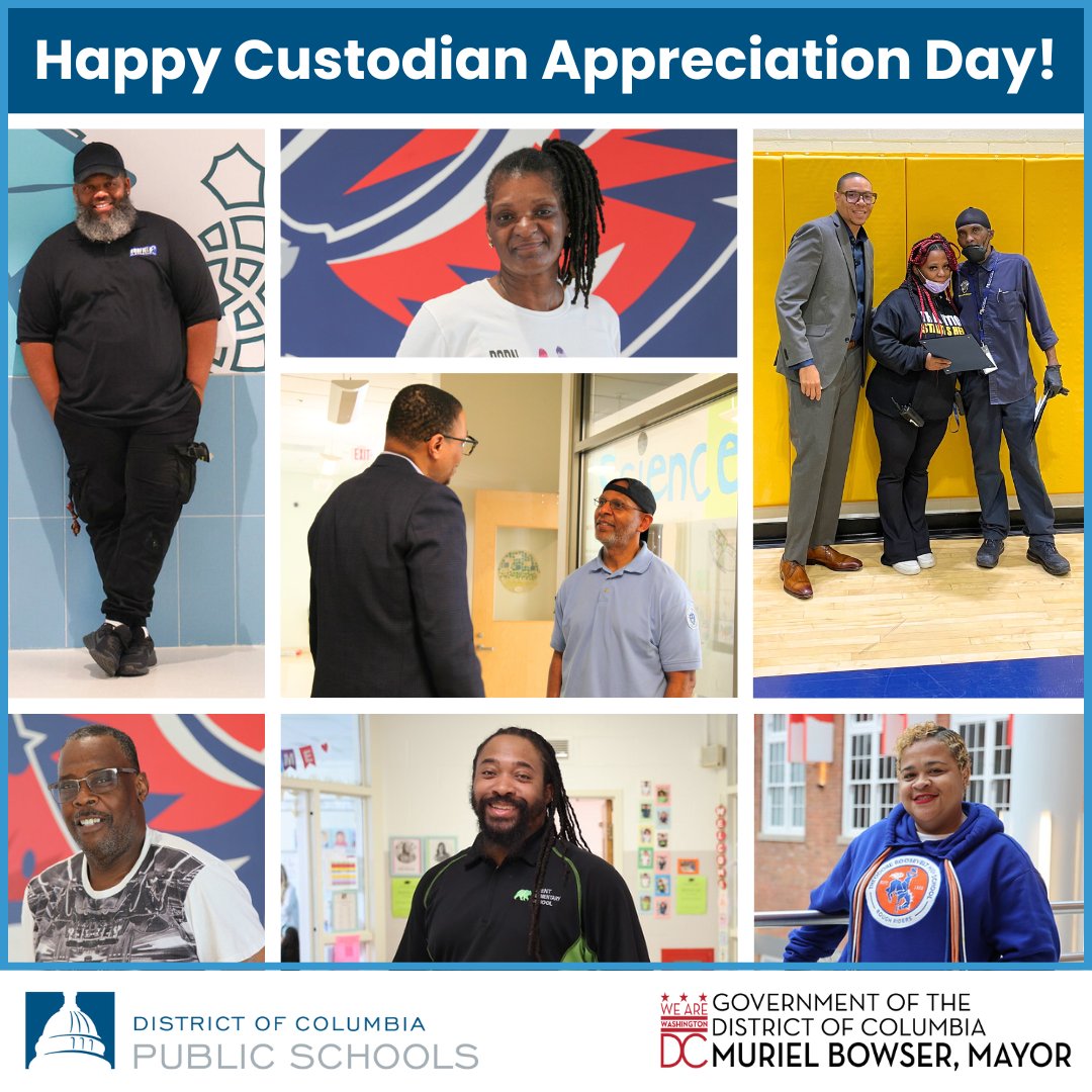 Chancellor Ferebee (@dcpschancellor) on Twitter photo Happy #CustodianAppreciationDay to the keepers of <a href="/dcpublicschools/">DC Public Schools</a>! You’re at the 💙 of ensuring that every scholar has a clean & safe learning environment.
Thank you for being the foundation of our village! Happy #CustodianAppreciationDay to the keepers of <a href="/dcpublicschools/">DC Public Schools</a>! You’re at the 💙 of ensuring that every scholar has a clean & safe learning environment.
Thank you for being the foundation of our village!