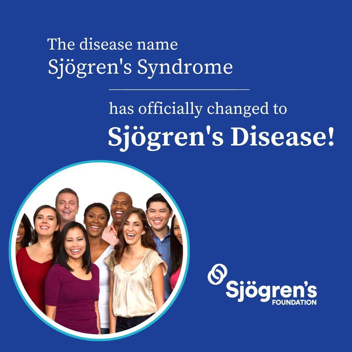 The international Sjögren’s community has officially changed the disease name Sjögren’s Syndrome to Sjögren’s Disease! 

buff.ly/3ZNn9eI 

#Sjögrens #Sjogrens #SjögrensDisease #SjogrensDisease #SjögrensSyndrome #SjogrensSyndrome