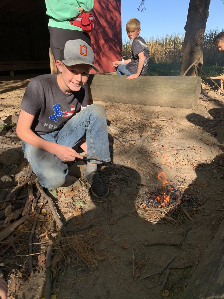 We built some impressive fires! #otsegoknights