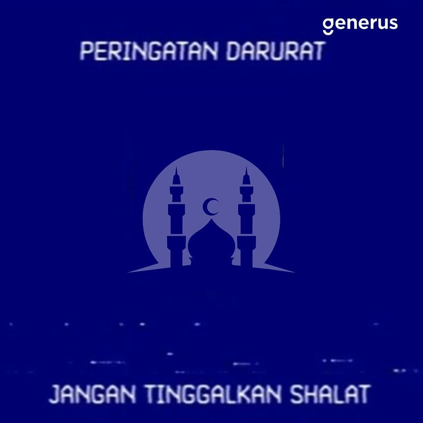 Shalat lebih baik dari pada tidur.