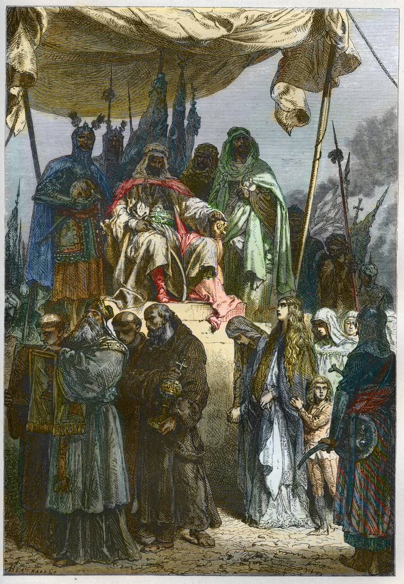 historik_'s tweet photo. Le 2 octobre 1187, Saladin reprend Jérusalem aux croisés. Balian d'Ibelin assura la défense de la ville et accepta de se rendre contre la vie sauve de ses habitants, moyennant le paiement d'une rançon. La prise de Jérusalem fut la cause principale de la troisième croisade. https://t.co/YSF3F4zCW4