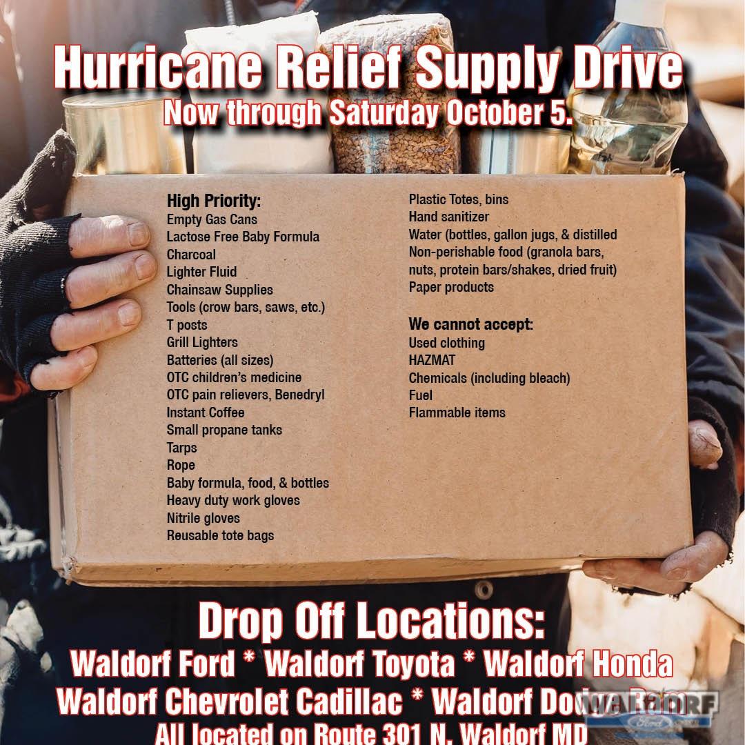 waldorfford's tweet photo. Our hearts and thoughts are with our neighbors in North Carolina as they recover from the devastation of Hurricane Helene. 

To help support those in need, we are collecting essential supplies and trucking them to Statesville, NC, where Hurricane Helene Airlift Relief will dis... https://t.co/WiV5D5ZClP