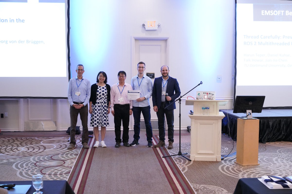 AcmSigbed's tweet image. Congratulations to best paper awardees!
