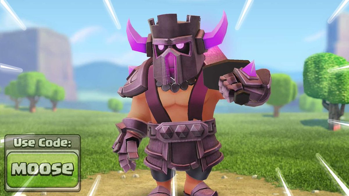 'PEKKA King' Skin GIVEAWAY (x1)!  
I'll send you a code which you can redeem in-game, 1 x Winner! #GiftedBySupercell ❤️   

To enter the GIVEAWAY:  
▶️ Retweet this post and follow me!                    

I will DM the winner  on 05/10/2024! Thanks :) #ClashOfClans