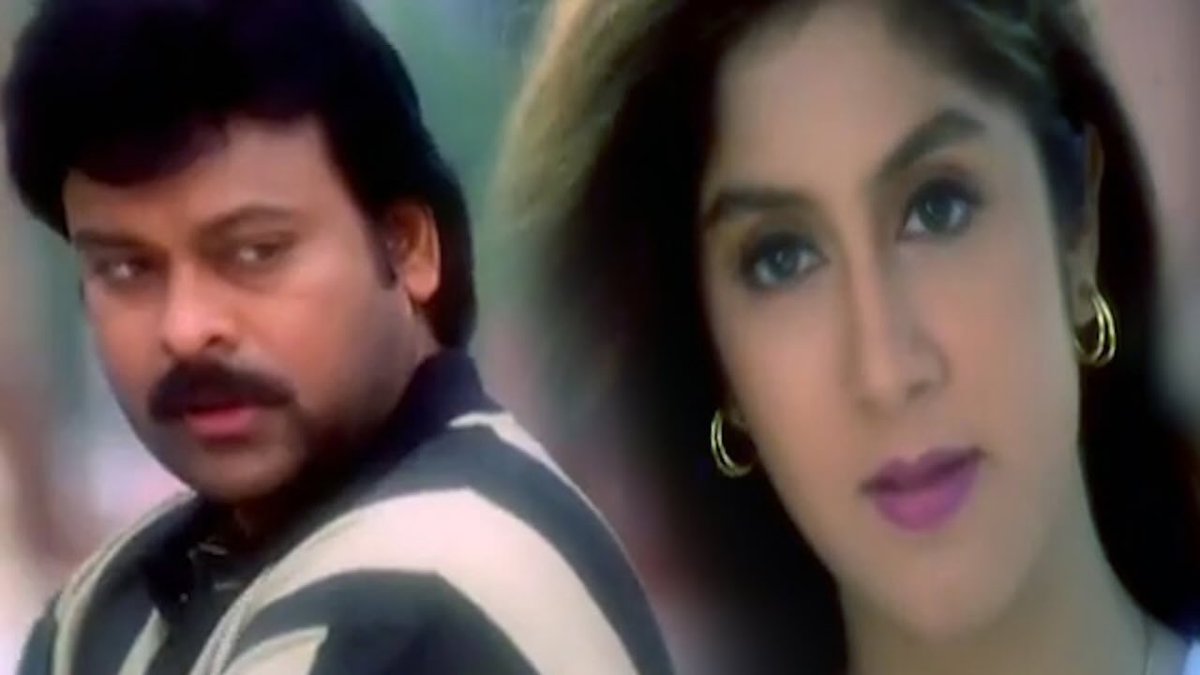 CinemaniaIndia's tweet photo. Telugu blockbuster #Master, directed by Suresh Krissna, starring #Chiranjeevi, #SakshiSivanand and #Roshini with music by #Deva released on this day (03/10) in 1997.

#27YearsForMaster @KChiruTweets @Suresh_Krissna https://t.co/NeKjNtTltN