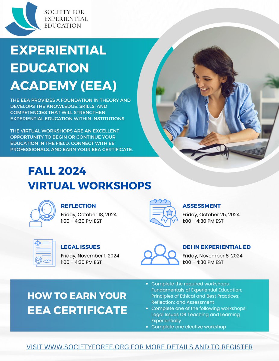 To learn more about and register for our Fall EEA workshops, visit societyforee.org/workshops-even…