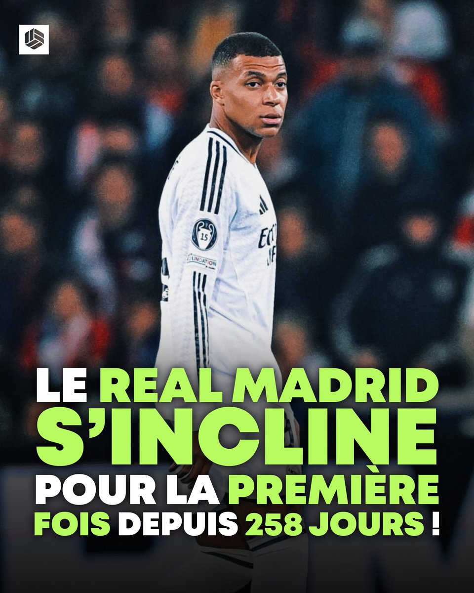 🚨 𝗟𝗘 𝗟𝗢𝗦𝗖 𝗠𝗘𝗧 𝗨𝗡 𝗧𝗘𝗥𝗠𝗘 𝗔̀ 𝗟𝗔 𝗦𝗘𝗥𝗜𝗘 𝗗'𝗜𝗡𝗩𝗜𝗡𝗖𝗜𝗕𝗜𝗟𝗜𝗧𝗘́ 𝗗𝗨 𝗥𝗘𝗔𝗟 𝗠𝗔𝗗𝗥𝗜𝗗 ! 😱❌

Le Real Madrid n'avait plus perdu depuis le 18 janvier dernier TCC, c'était face à l'Atlético en Coupe du Roi ! 🥵

Le LOSC met un terme à cette série