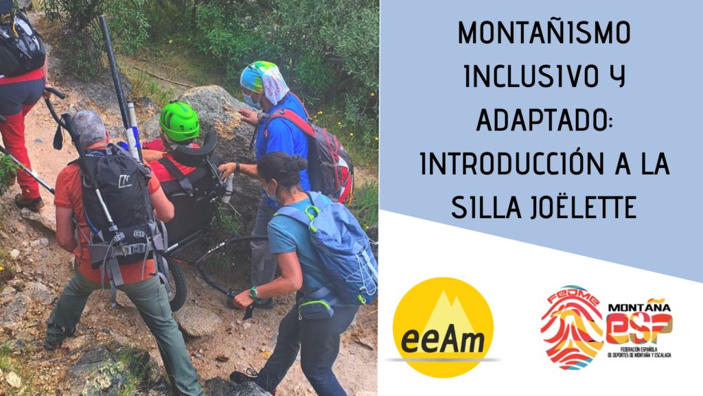 📢ℹ️ ¡*Curso de Montañismo Inclusivo y Adaptado: Introducción a la Silla Joëlette*!  
Información en la web de la EEAM: ecampuseeam.es 
Cualquier pregunta por correo electrónico secretaria.eeam@fedme.es 📩 o a través del teléfono 93 426 42 67 ☎️
*¡Os esperamos!*