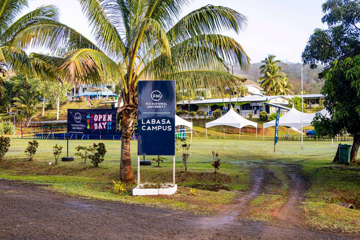FNUVC's tweet photo. Excited to kick off Day 1 of the 2024 FNU Open Day at Naduna Campus in Vanua Levu! 🌟 Catch us tomorrow at Namaka, Natabua, &amp; Nasinu Campuses, and again at Nasinu on Saturday. Don’t miss out! #FNUOpenDay2024 #TeamFNU #DreamItWeaveItAchieveIt https://t.co/cWNxqd76gI