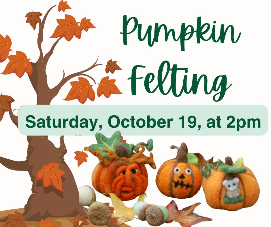 KinnelonLibrary's tweet image. Felting-Saturday-Oct 19-2pm - mailchi.mp/kinnelonlibrar…