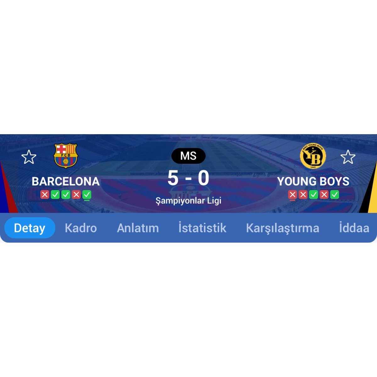 Bizim elendiğimiz takım / galatasarayın elendiği takım