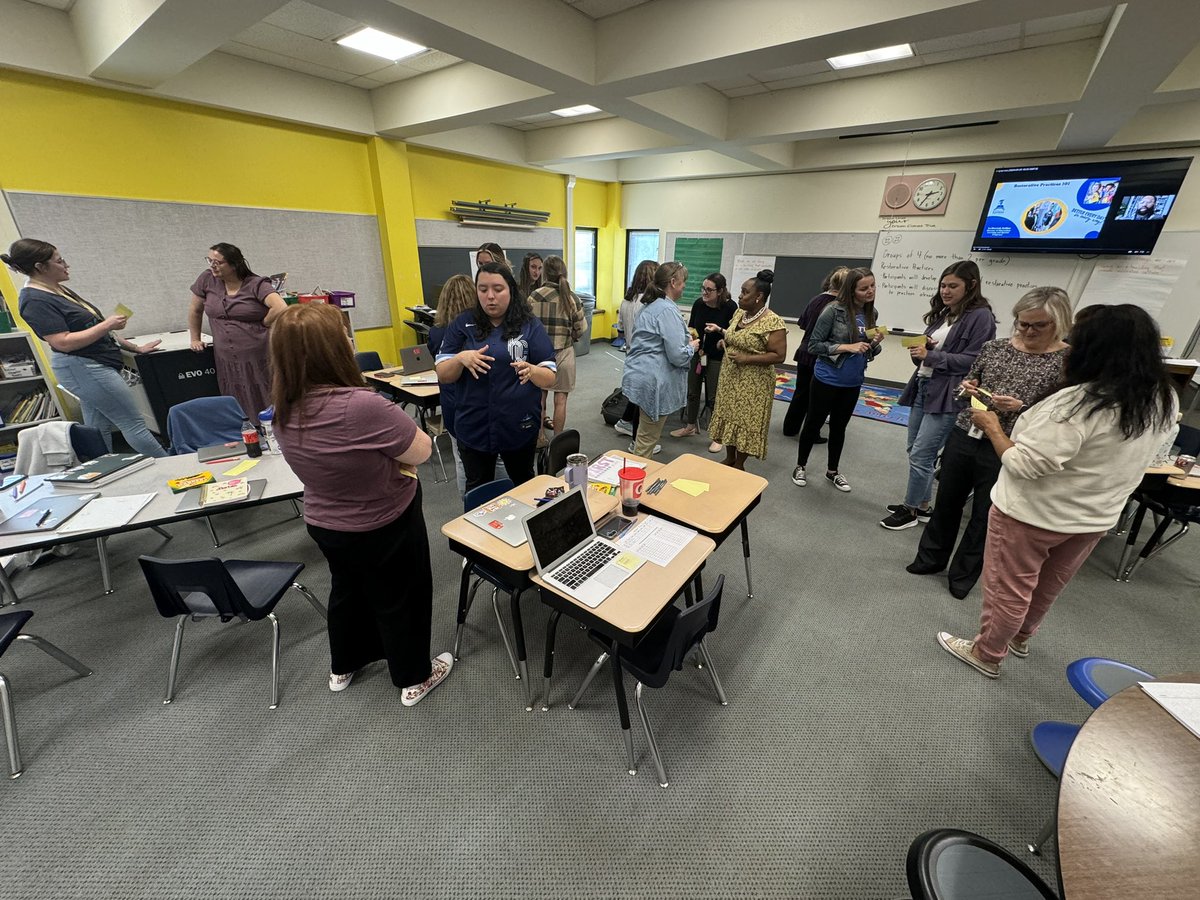drjoshuasnyder's tweet photo. Great afternoon of PD @kckschools Whittier Elementary! Teachers were engaged around restorative practices and the impact on their Ss! Just another reason we are getting #BetterEveryDayInEveryWay https://t.co/DXk9zbGgfi