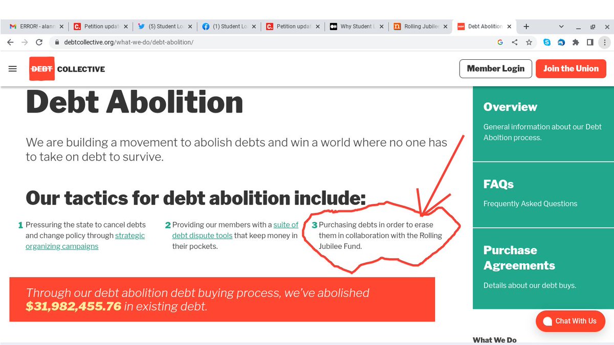 StudentLoanJus1's tweet photo. The #DebtCollective @StrikeDebt is CORRUPTED.
They've pushed FOR YEARS for a mass default w/ bankruptcy rights gone.
This is the debt collection industry's DREAM, and it's about to happen.
...AND DC IS BUSINESS PARTNERS WITH THIS INDUSTRY.
Open ur eyes, folks.
#Astroturf