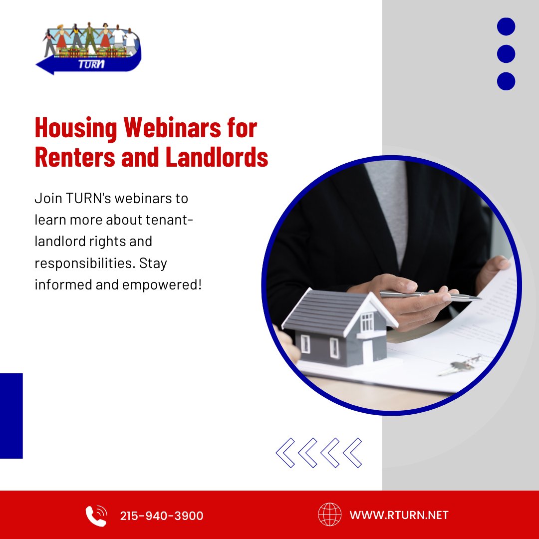 Learn about tenant and landlord rights with TURN's housing webinars! 📚 Stay informed and empowered—sign up now at rturn.net! 🏡

#HousingWebinars #TenantRights #LandlordResponsibilities #HousingEducation #RentersRights #PropertyManagement #LandlordTips