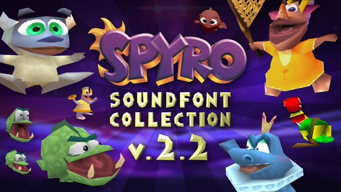 SpyroSoundfont's tweet photo. We have been searching far and wide for the instruments of a game about a puny dragon for 7 long years!

And we are NOT stopping until we find them ALL.

Happy anniversary, purple peeps!

#Spyro #SpyroTheDragon https://t.co/OFezeCtBDz
