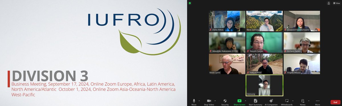Division 3 office holders 2024-2029 business meeting organized for colleagues based in Asia - Oceania and North America/Pacific <a href="/IUFRO/">IUFRO</a> A great group of experts designing the forest operations and engineering of the XXI century!