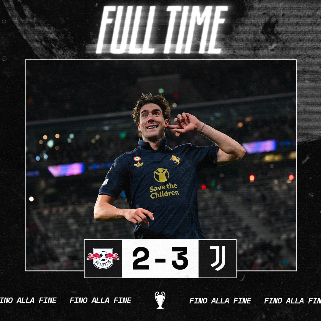 FT | ⌛ | WHAT. A. COMEBACK.  🫨
THIS IS JUVENTUS. ⚪⚫
#RBLJuve #UCL