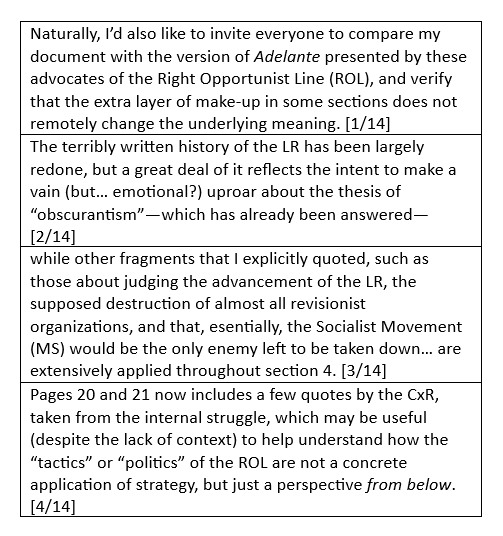 _maodun's tweet photo. @Espada_Roja @factorconscious @PoliticaRoja Ya que propones comparar, procedo a responder

[I didn't want to just go and switch back to Spanish, and I don't really trust automatic translations, so the following tweets are translated into English in the screenshots] https://t.co/7Yd6xyZPXV