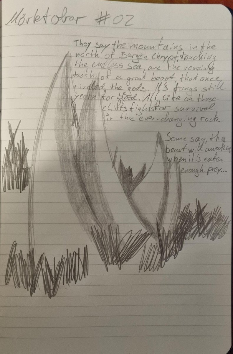 #MÖRKTOBER ist da! Day 1: Skeletons + Day 2: Fangs. bin kein Künstler, aber hey :)