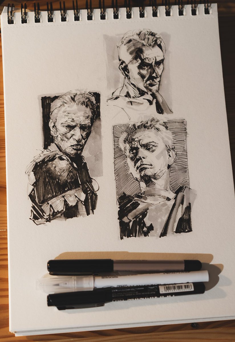 brush pen sketch
