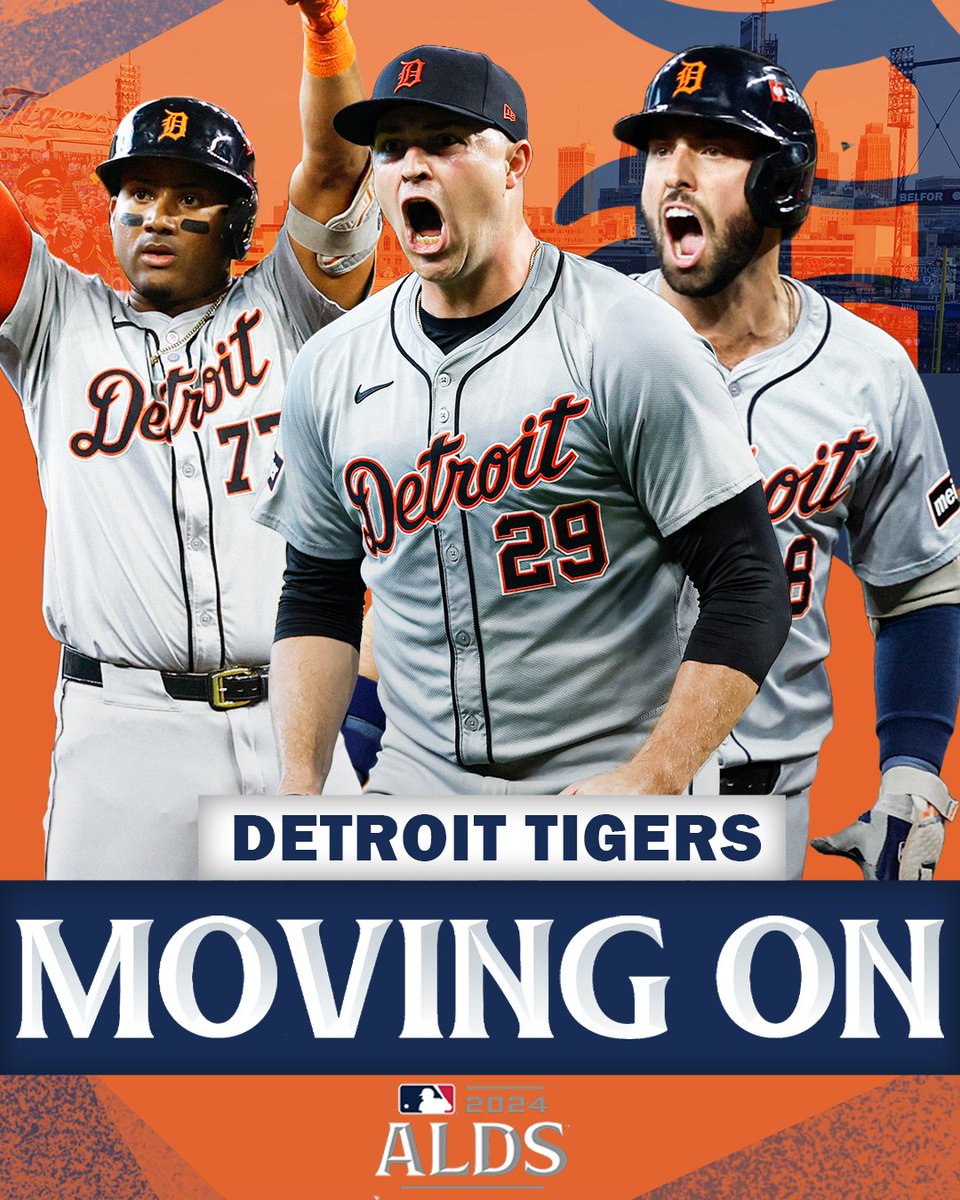 MLBNetwork's tweet photo. The @Tigers are the first Wild Card team moving on! #Postseason https://t.co/A03S8EBFBK