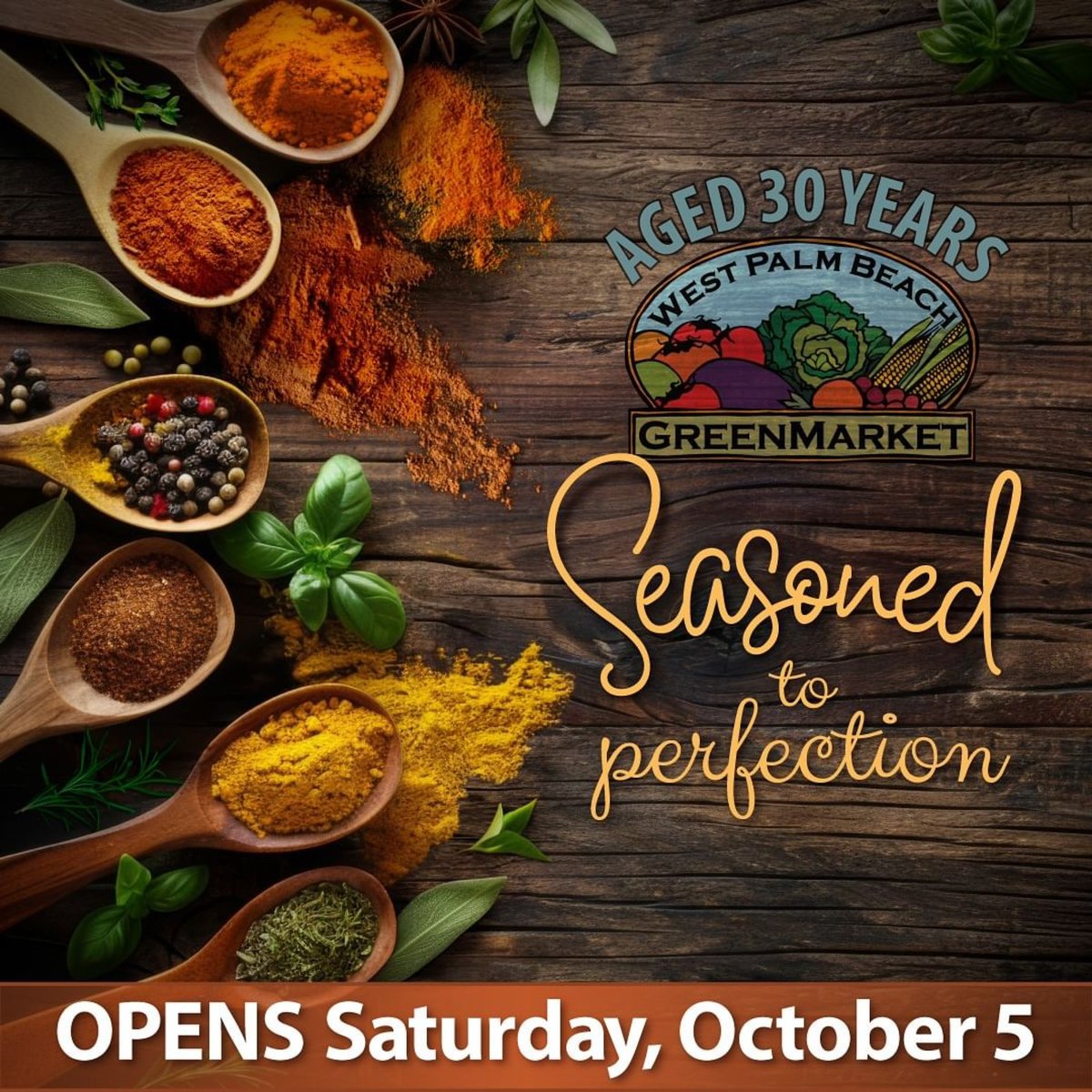 Get ready to spice up your Saturday mornings at the #1 Farmers Market in the USA as <a href="/thecityofwpb/">City of West Palm Beach</a> celebrates 30 years of fresh finds and local flavor with over 130 vendors #openingday of the <a href="/WPBGreenMarket/">WPBGreenMarket</a> 🌶 Sat., Oct. 5, 9am-1pm, here on <a href="/DowntownWPB/">DowntownWPB</a> ‘s Waterfront!