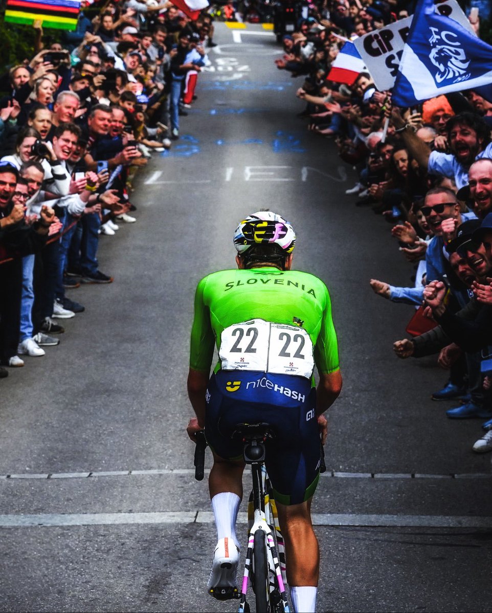 THREAD 

The best photos from the UCI World Championships road race part 2 🌈

1. On the way to the glory.