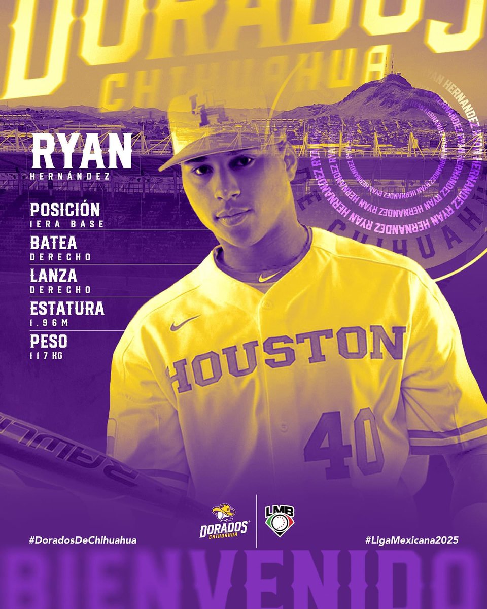 Le damos la bienvenida a Ryan Hernández, quien llega para sumarse a nuestro equipo en la temporada 2025 de la LMB. 🔥🫡