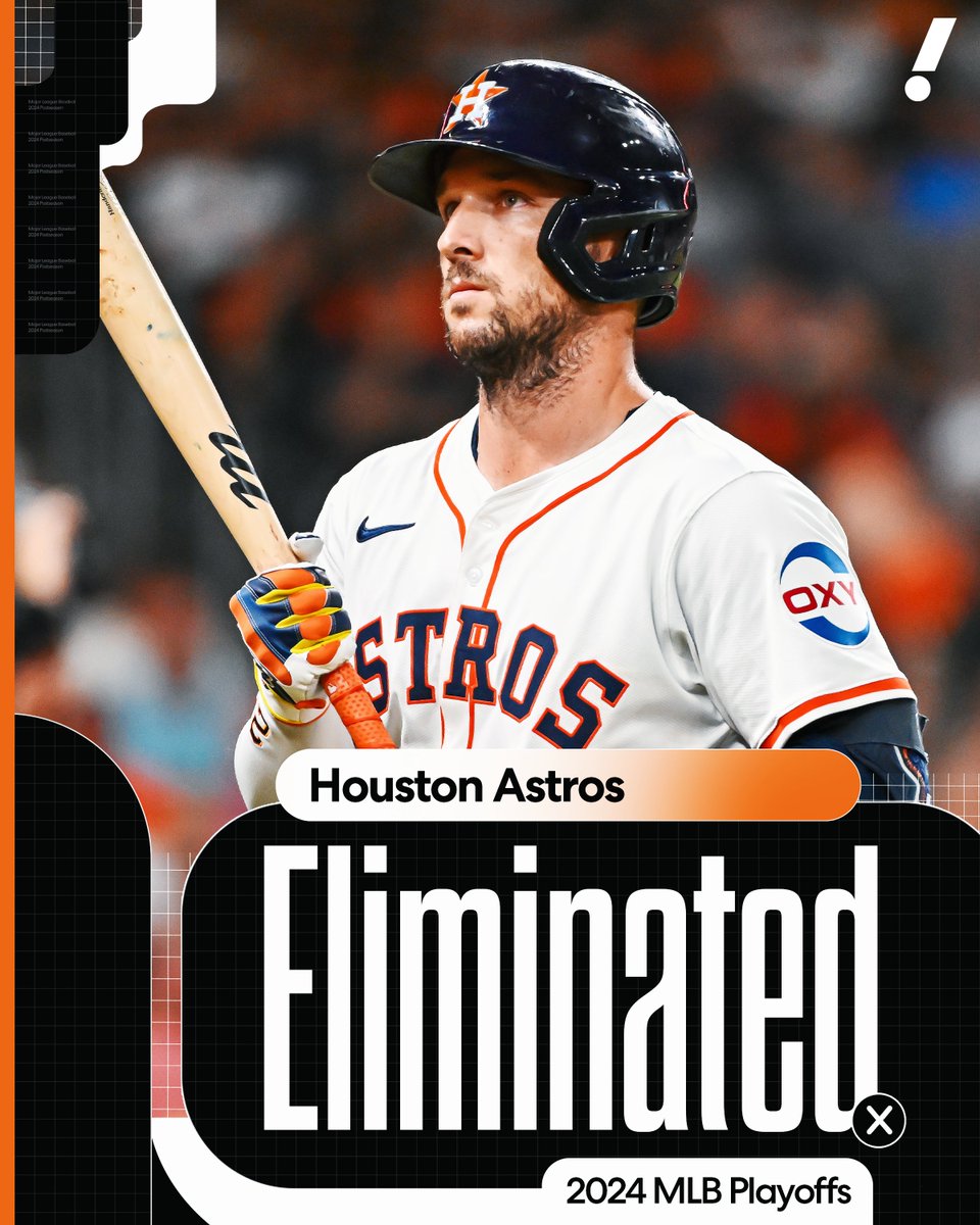 YahooSports's tweet photo. For the first time since 2016, the Astros have missed the ALCS 😳 https://t.co/nAJ5TLDOYi