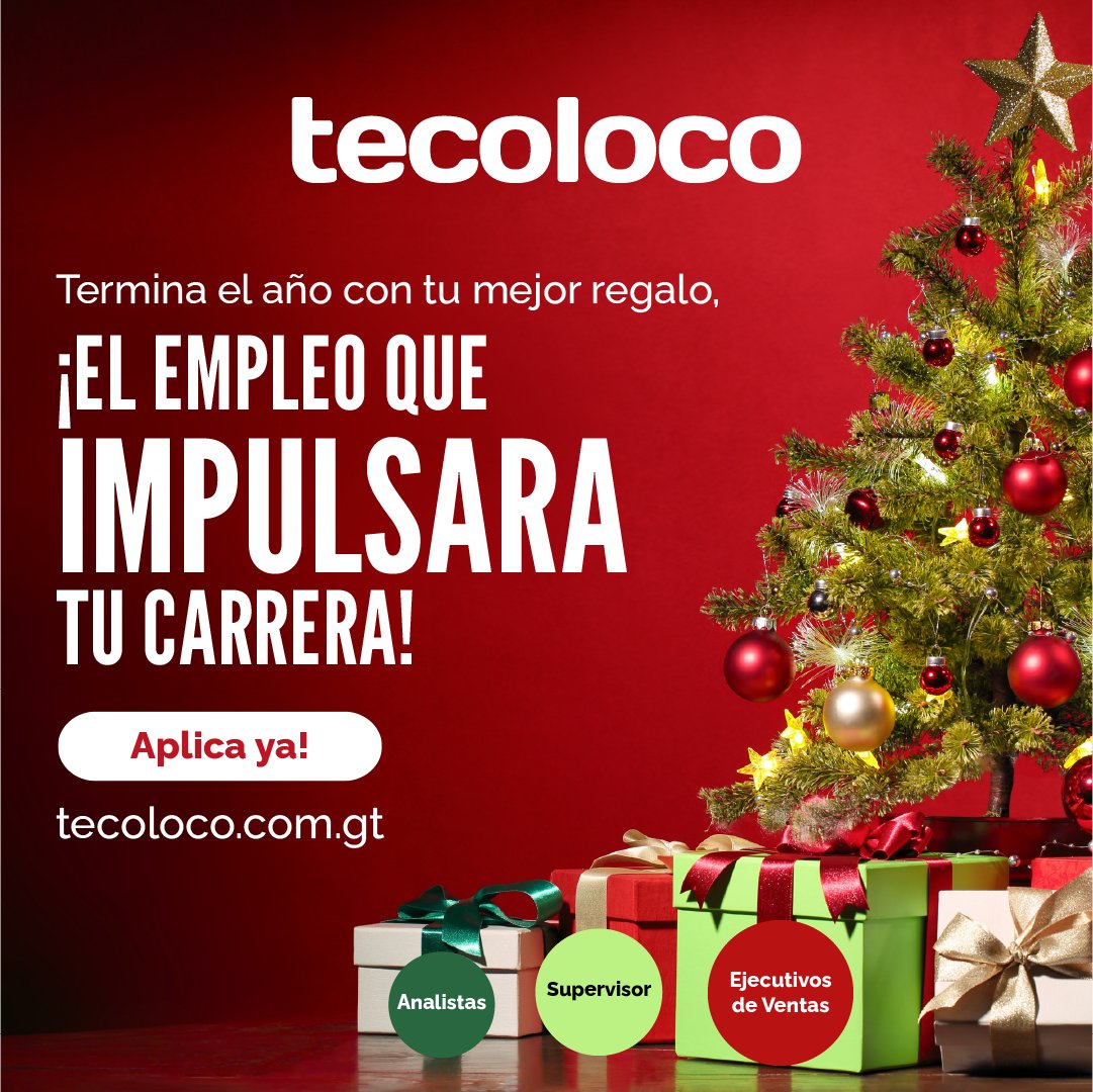 EmpleoGuatemala's tweet photo. ¡Cierra el año con broche de oro! 🌟

Regálate a ti mismo el empleo que llevará tu carrera al siguiente nivel. 🚀💼

⏩ Ingresa hoy a: https://t.co/QVcMYK5FOT https://t.co/8yqKiEhV51