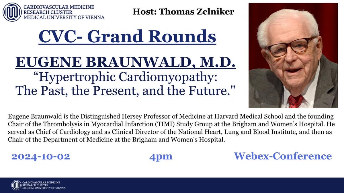 Today’s talks at <a href="/MedUni_Wien/">MedUni Wien</a> were truly next-level! <a href="/MatthiasTschop/">Matthias Tschöp</a> on obesity breakthroughs, followed by cardiovascular rounds with Eugene Braunwald discussing 'Hypertrophic Cardiomyopathy - Past, Present, Future.' <a href="/KardiologieWien/">Kardiologie MedUni Wien Forschung</a> <a href="/TIMIStudyGroup/">TIMI Study Group</a> <a href="/MassGenBrigham/">Mass General Brigham</a>