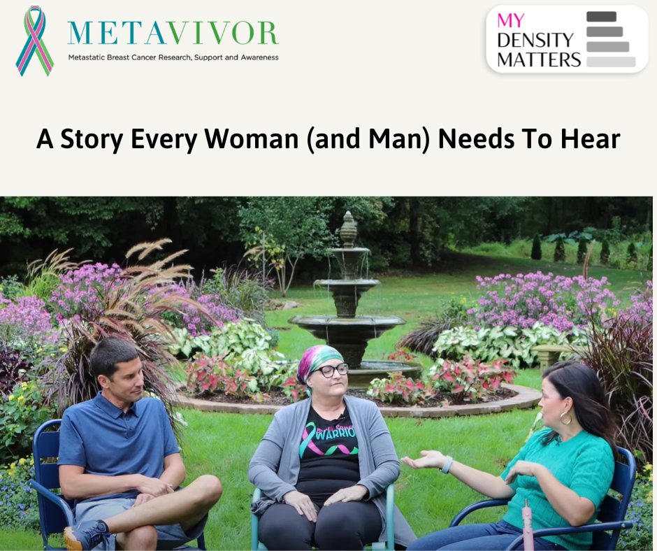 My Density Matters (@mydensitymatter) on Twitter photo Heidi's journey of resilience is powerful! 🌟 Listen to her story about Stage 4 Metastatic breast cancer and the role breast density played in it. Thank you, Heidi! 💖 youtube.com/watch?v=pl99JV… <a href="/PunkeBrown/">Heidi Punke Brown</a>
#mydensitymatters #bcam24 #checkyourchart #mystorymatters Heidi's journey of resilience is powerful! 🌟 Listen to her story about Stage 4 Metastatic breast cancer and the role breast density played in it. Thank you, Heidi! 💖 youtube.com/watch?v=pl99JV… <a href="/PunkeBrown/">Heidi Punke Brown</a>
#mydensitymatters #bcam24 #checkyourchart #mystorymatters