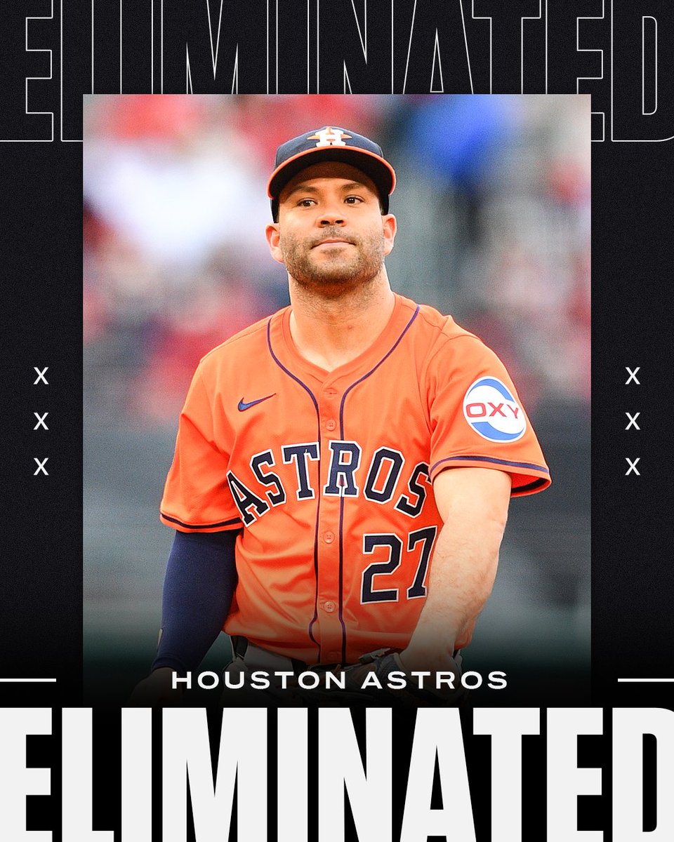 For the first time since 2016, the Astros will NOT be in the ALCS.

Houston had advanced to that round seven straight times 👀